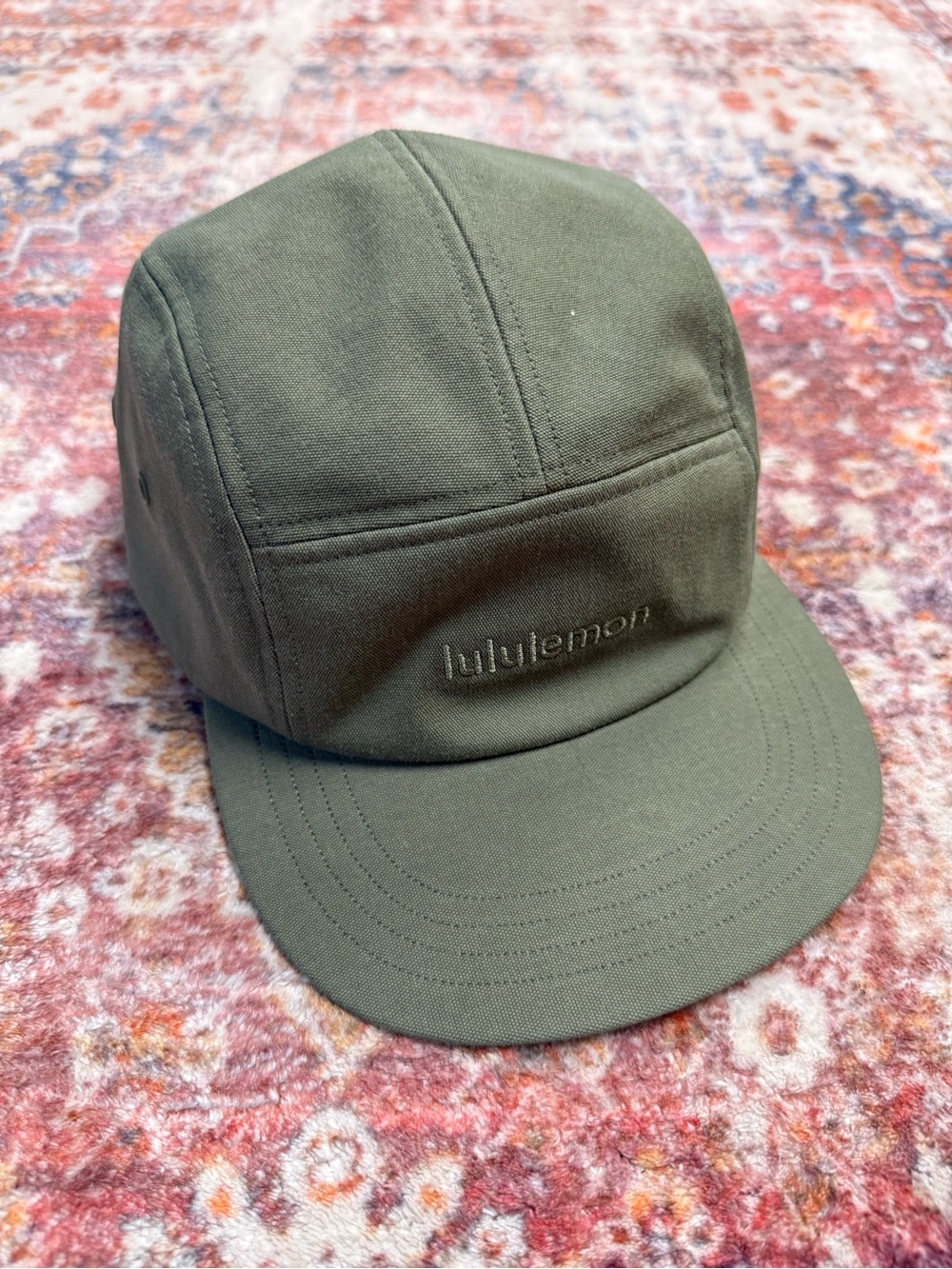 Lululemon Five-Panel Hat Bay Leaf Olive Green S/M Adjustable Cap NWOT NEVER WORN
